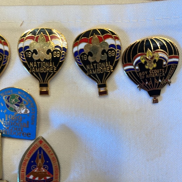 1989 Boy Scout National Jamboree pins. 37 in total with duplicates. All backs. - Picture 5 of 9